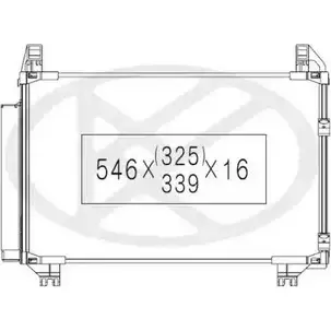 Радиатор кондиционера NPS T526A16 CCYDOIO 5 JOPT0 3012912 изображение 0