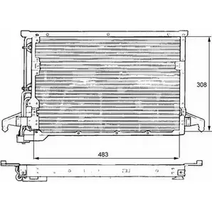 Радиатор кондиционера FISPA M4GQHJ GE2 T5SQ 11.5072 3018252 изображение 0