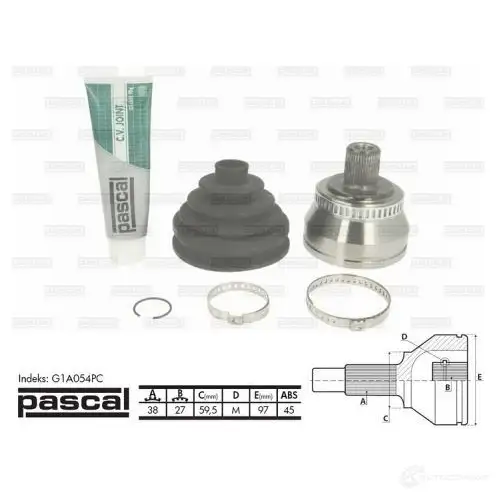 Шрус приводного вала, комплект PASCAL g18032pc Y0 IPF 1286076003 5900427390225 - Изображение 1