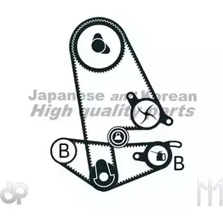 Комплект ремня ГРМ ASHUKI 3031001 DLCOK9E 0333-3004 AWA E18Y