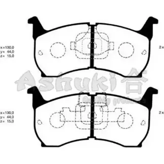 Тормозные колодки, дисковые, комплект ASHUKI 4ICSIAN A 6BIFU 3034891 1080-1003