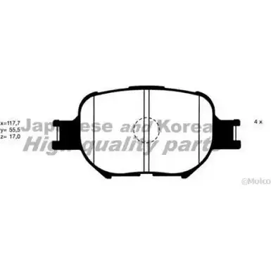 Тормозные колодки, дисковые, комплект ASHUKI 3034907 BOND3 1080-1902 FFN C0 изображение 0