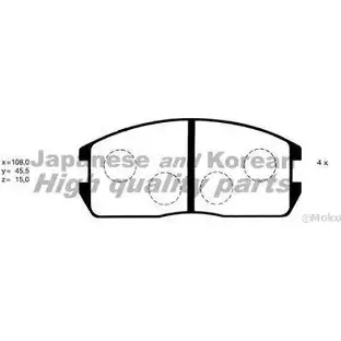 Тормозные колодки, дисковые, комплект ASHUKI 9NZW2FL C001-01 96CC 9 3039411
