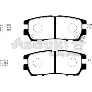 Тормозные колодки, дисковые, комплект ASHUKI T31OCJ C016-05 3039450 D3T ROZ изображение 0