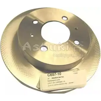 Тормозной диск ASHUKI 09 51WXS C657-10 3040449 9ZB3E8 изображение 0