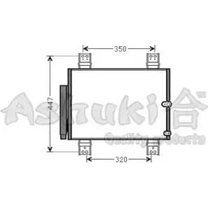 Радиатор кондиционера ASHUKI D551-87 F2RAVQ 3041812 R4M R19J изображение 0