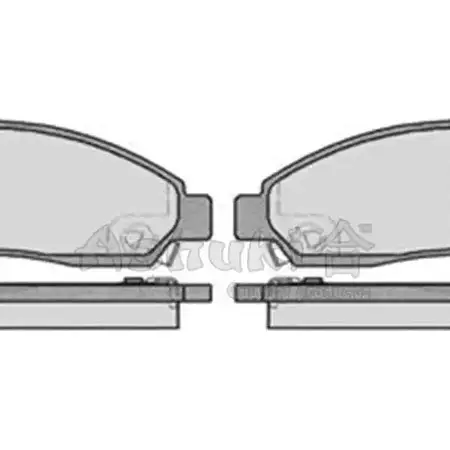 Тормозные колодки, дисковые, комплект ASHUKI O T4KJ5 Y7WKK 3045759 IS015-50