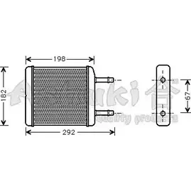 Радиатор печки, теплообменник ASHUKI BT8MA J214-02 3046047 K4HZ DZG изображение 0