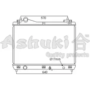 Радиатор охлаждения двигателя ASHUKI IWZL S K450-05 W5WQRVE 3046939