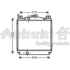 Радиатор охлаждения двигателя ASHUKI K452-10 GHD6Z BHC B0W 3046954 изображение 0