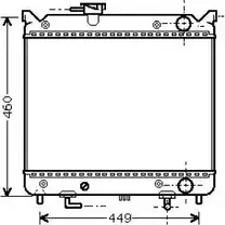 Радиатор охлаждения двигателя ASHUKI IC0C 9 3046977 PT9NN K454-00