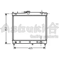 Радиатор охлаждения двигателя ASHUKI NSYU FXK AKTT7KQ K454-03 3046979