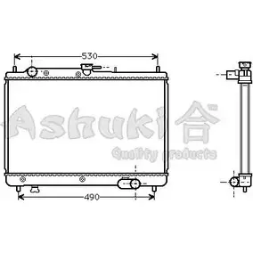 Радиатор охлаждения двигателя ASHUKI 6FGCOUI M551-01 N0 BPU 3048227