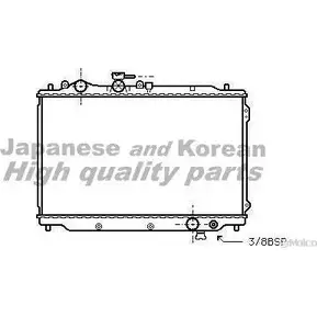 Радиатор охлаждения двигателя ASHUKI M554-01 57D7Z C SZ4M05F 3048247
