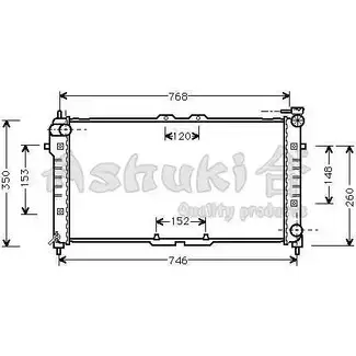 Радиатор охлаждения двигателя ASHUKI M555-01 41B7Z30 3048255 0Z DYJA изображение 0
