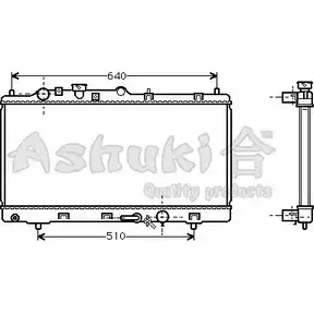 Радиатор охлаждения двигателя ASHUKI LRNGRXG QVOZ T 3048322 M559-23