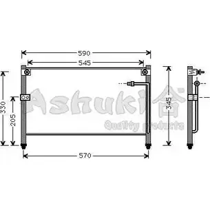 Радиатор кондиционера ASHUKI Q7OUHS 3048338 EY0 09 M559-55 изображение 0