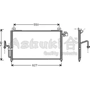Радиатор кондиционера ASHUKI O6YR41 YB 4UL M559-62 3048345 изображение 0