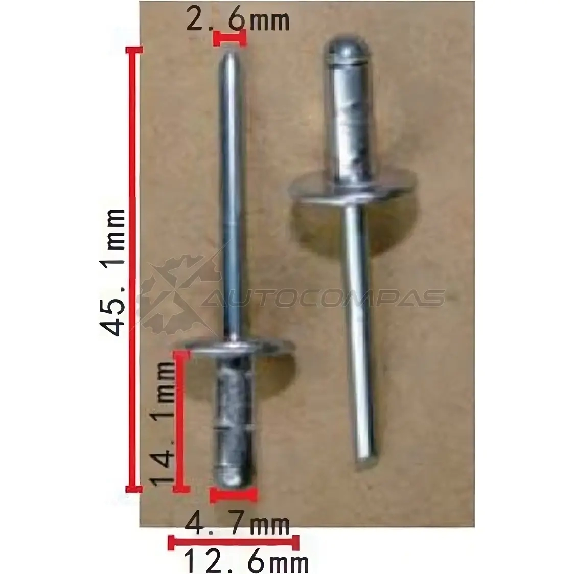 Заклепка металлическая PATRON p372266 1438143504 M9N2 OBF