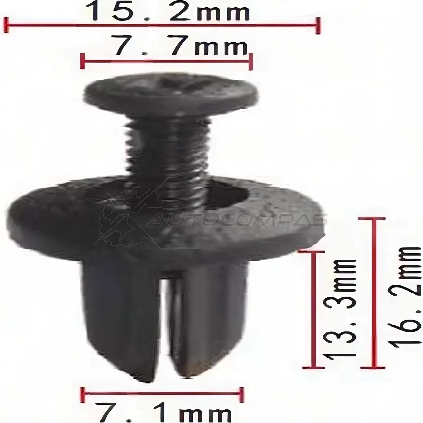 Клипса пластмассовая PATRON p370157 1425559551 VJY 2DD