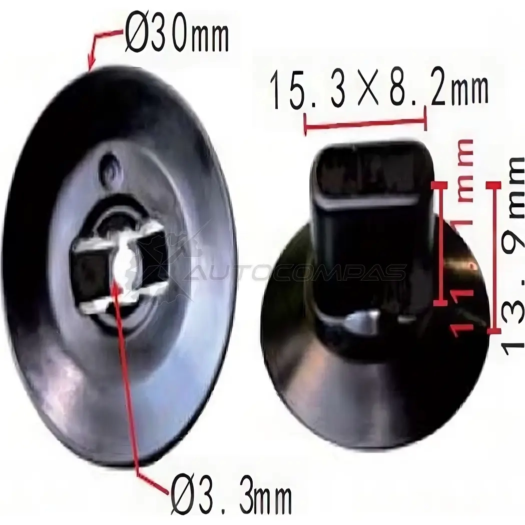 Клипса пластмассовая PATRON L9KD BPP p370178 1425559414