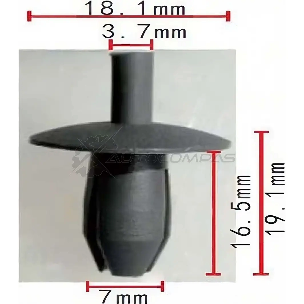 Клипса пластмассовая PATRON X 22WT p370200 1425559403