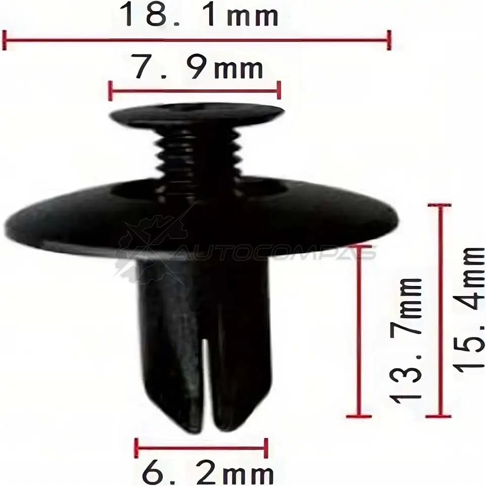 Клипса пластмассовая PATRON p370137 T1SVN4 S 1425559498