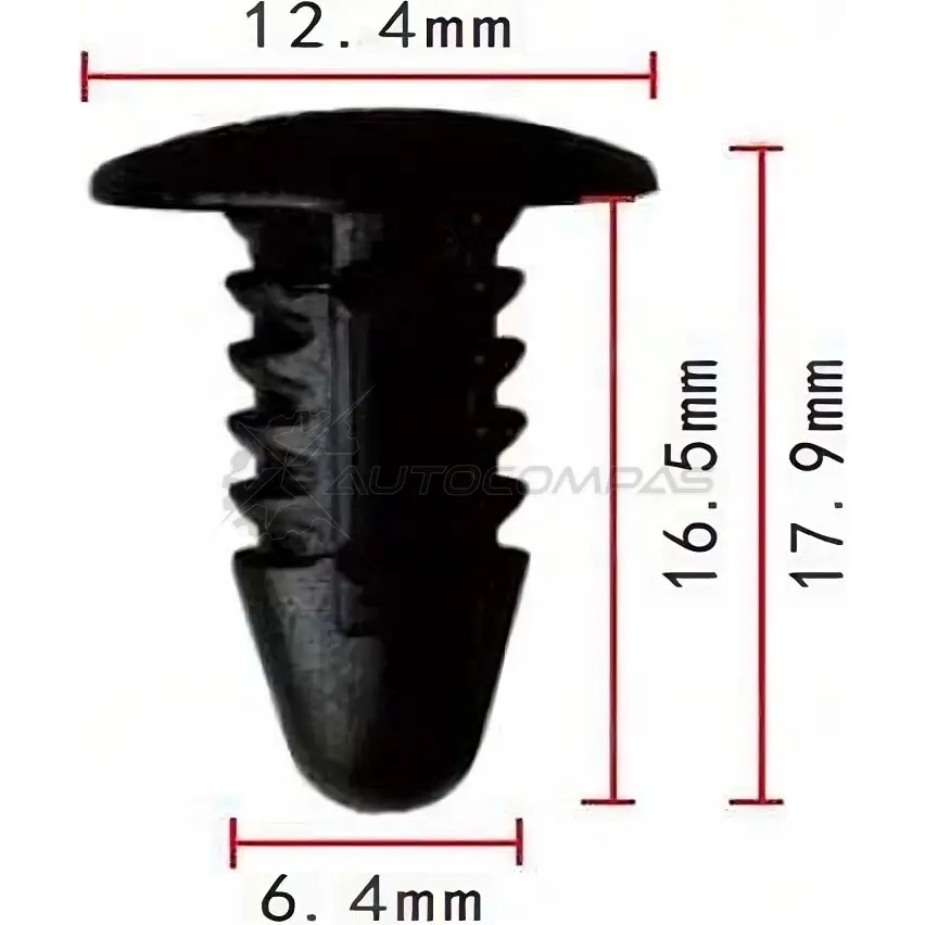 Клипса пластмассовая PATRON 1425559481 p370136 N 724WJM