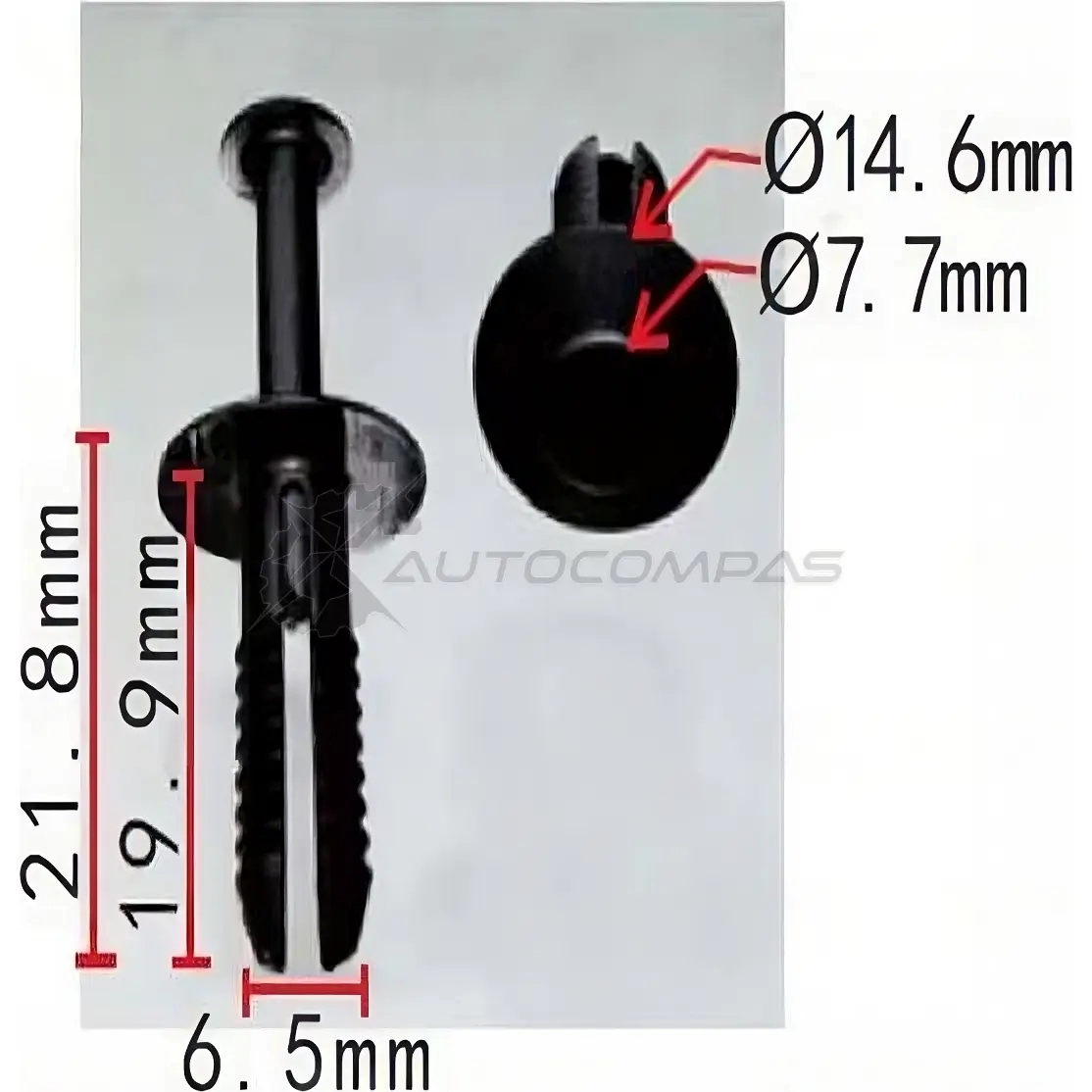 Клипса пластмассовая PATRON p370206a 1425559264 9AL RWO