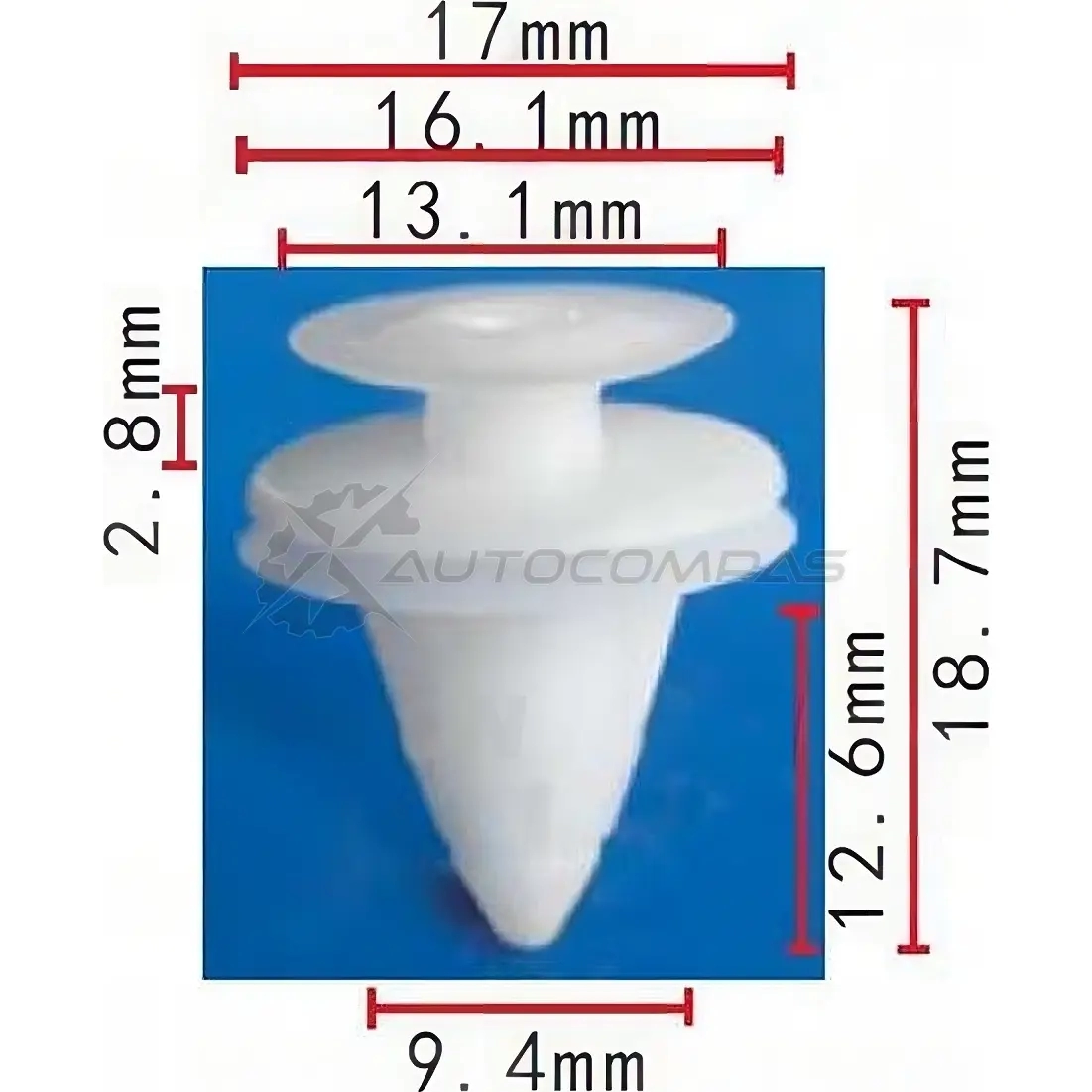 Клипса пластмассовая PATRON 5OV F0 p370108 1425559428