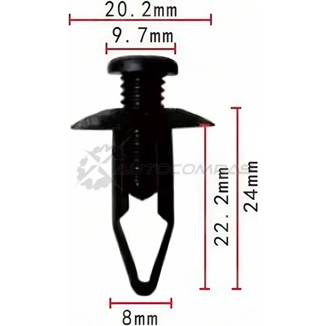 Клипса пластмассовая PATRON UJP0ME O p370134 1425559544