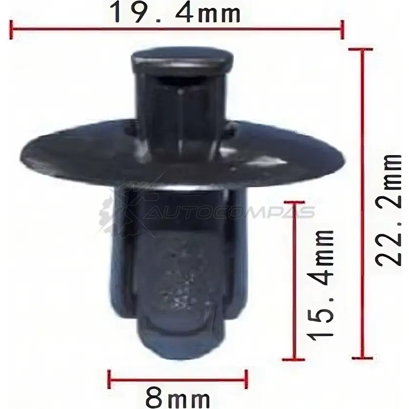Клипса пластмассовая PATRON p370055 9ICZ 7F 1425559547