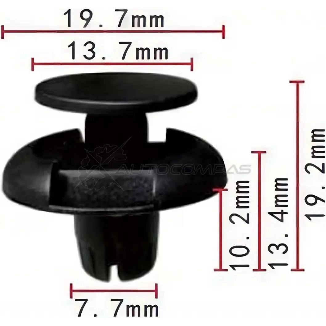 Клипса пластмассовая PATRON LDE 7X p370075 1425559434