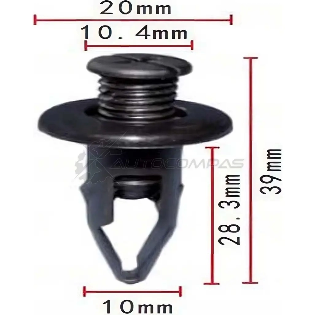 Клипса пластмассовая PATRON 1425559557 B JZOTU2 p370086