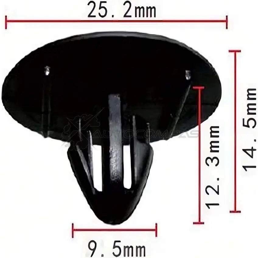 Клипса пластмассовая PATRON 1425559571 C4UL D0 p370074