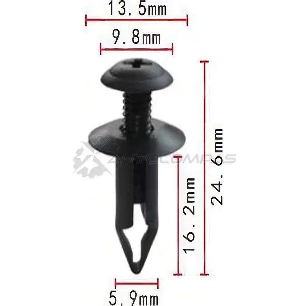 Клипса пластмассовая PATRON p370010 1425559527 F BLZ2