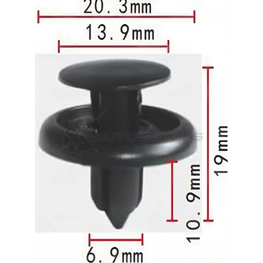 Клипса пластмассовая PATRON p370059 3J V876E 1425559426