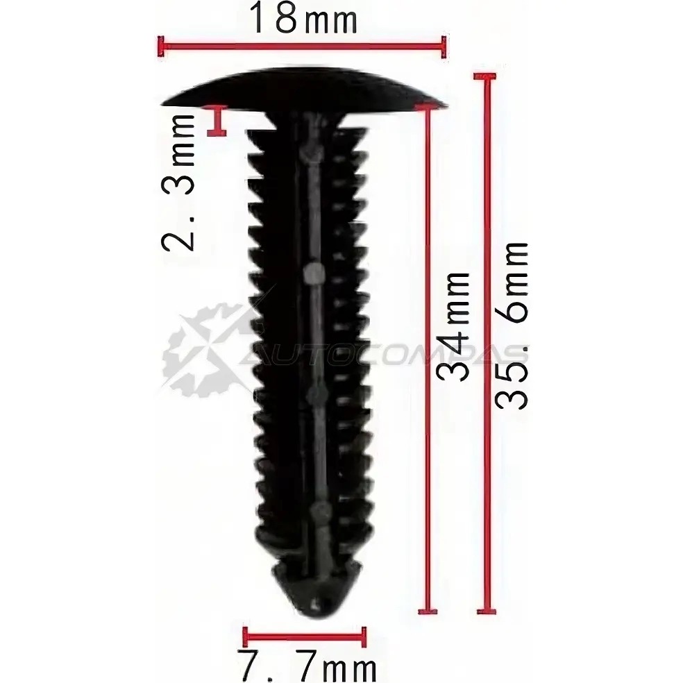 Клипса пластмассовая PATRON I B6X32T p370042 1425559496
