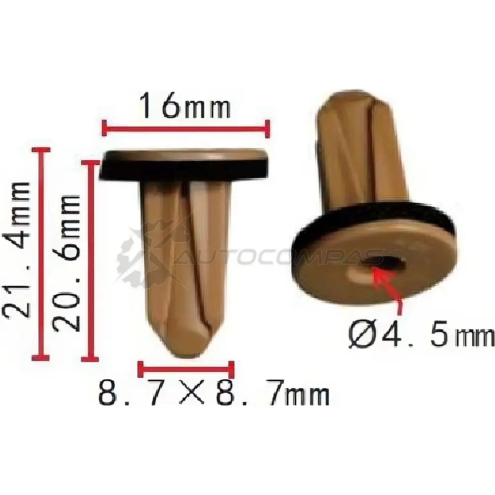 Клипса пластмассовая PATRON H O81S p371472 1425558602