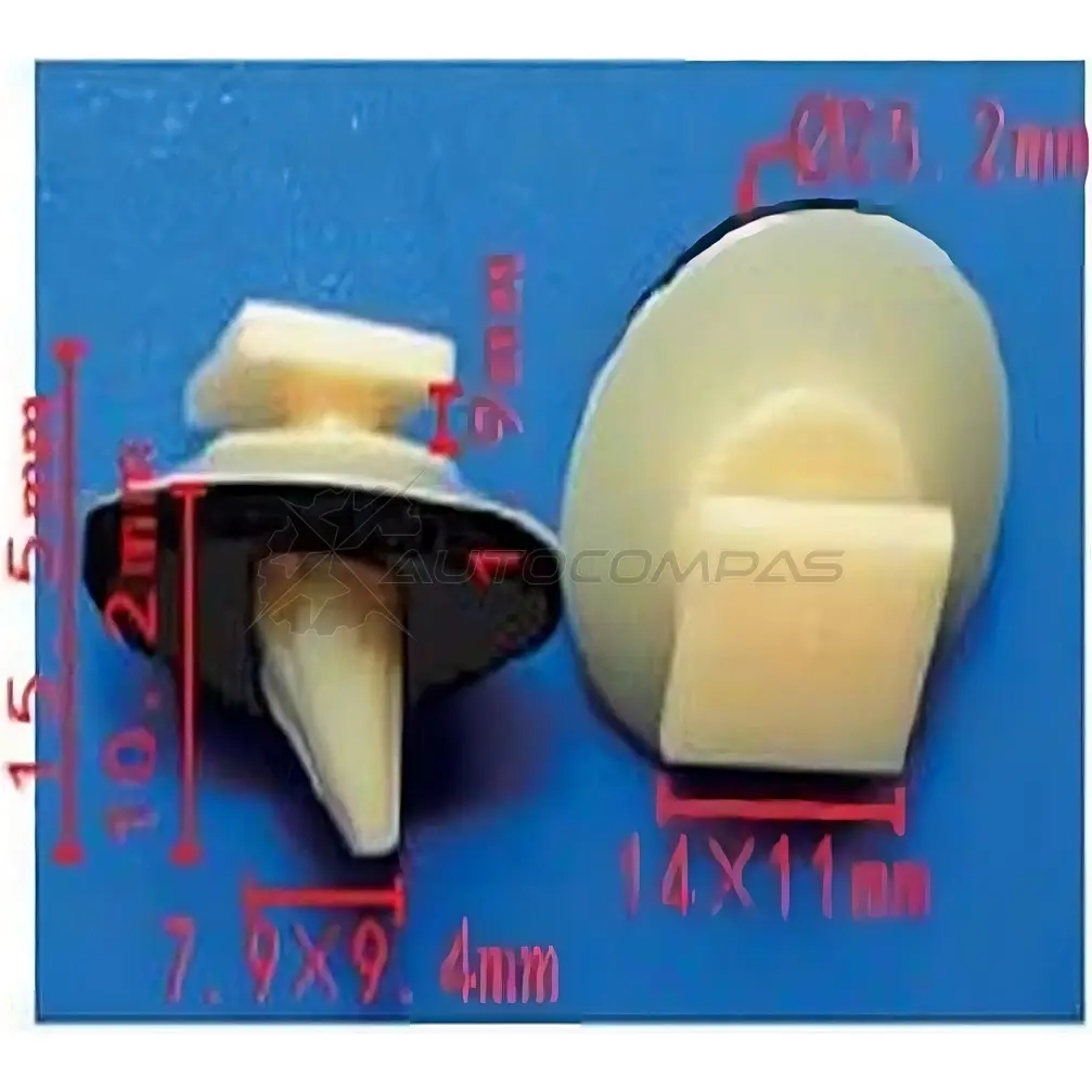 Клипса пластмассовая PATRON P27B C01 p371406 1425559047