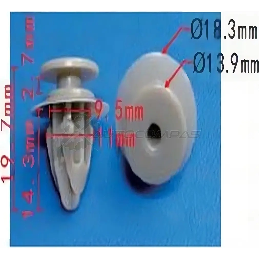 Клипса пластмассовая PATRON CV C0Q07 p371325 1425558893