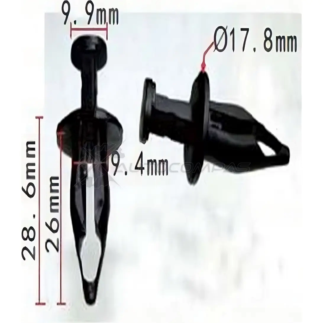 Клипса пластмассовая PATRON p371302 9CB LT 1425558357