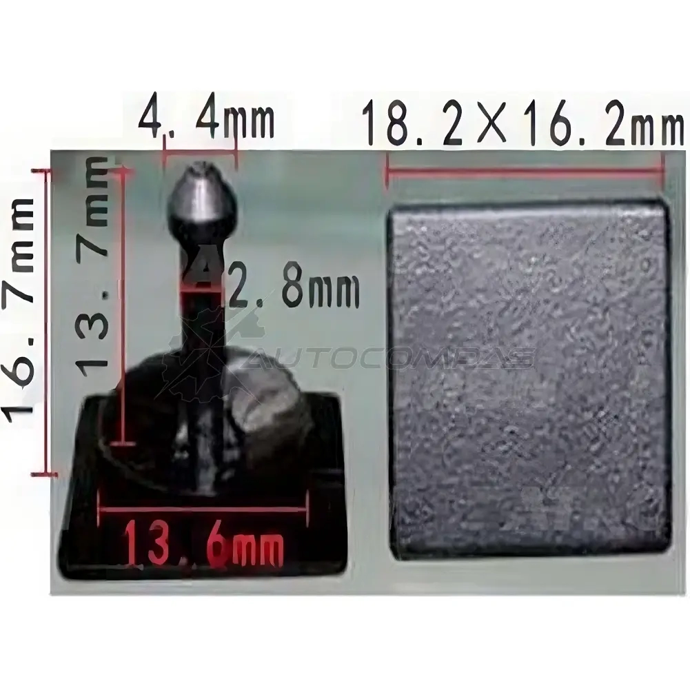Клипса пластмассовая PATRON p371160 1425558058 R3Y O1V