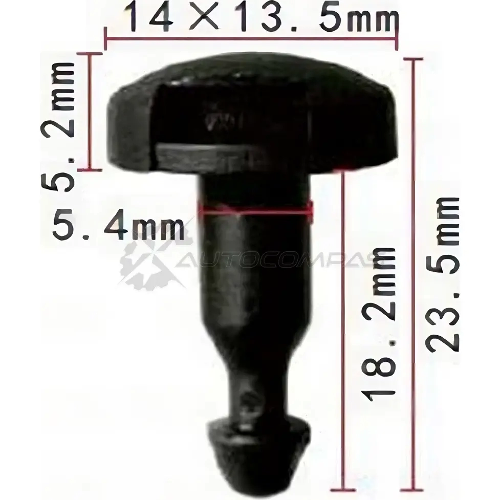 Клипса пластмассовая PATRON Y4Z SM p371131 1425558712