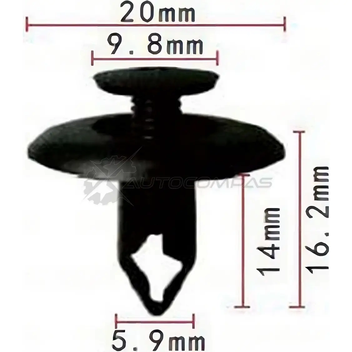 Клипса пластмассовая PATRON Z1 CT6Z p371113 1425558272