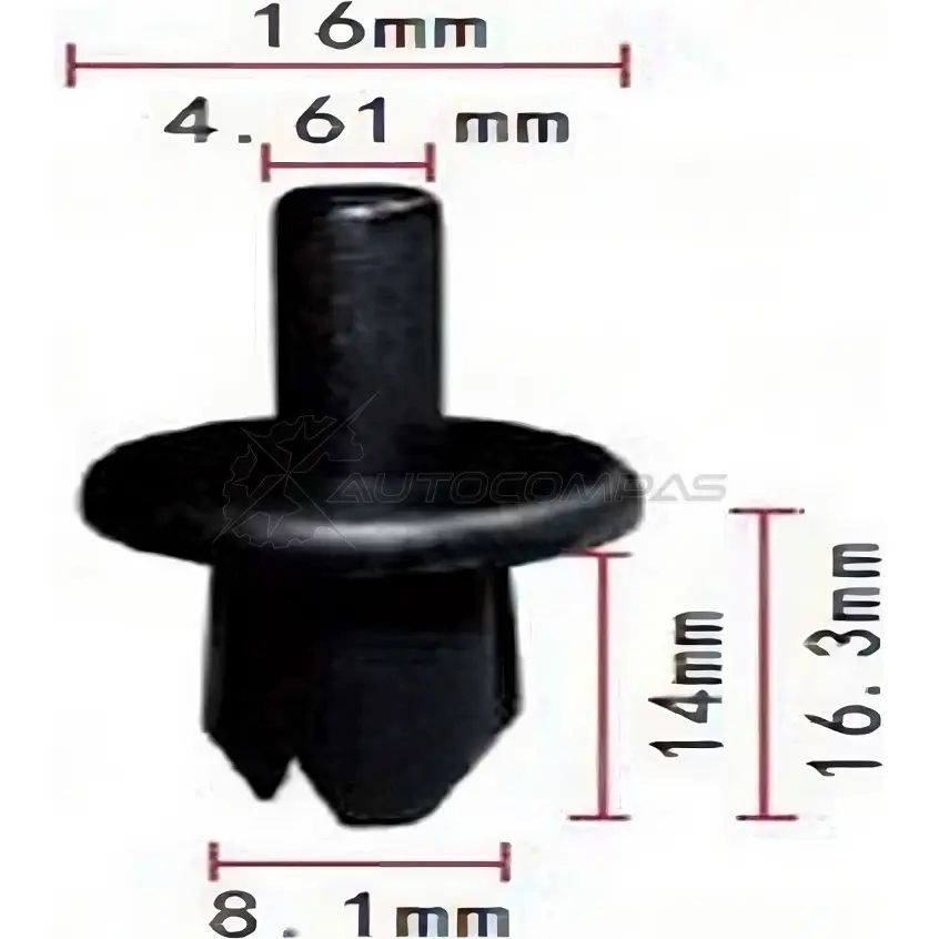 Клипса пластмассовая PATRON U9KKC NA 1425558365 p370997