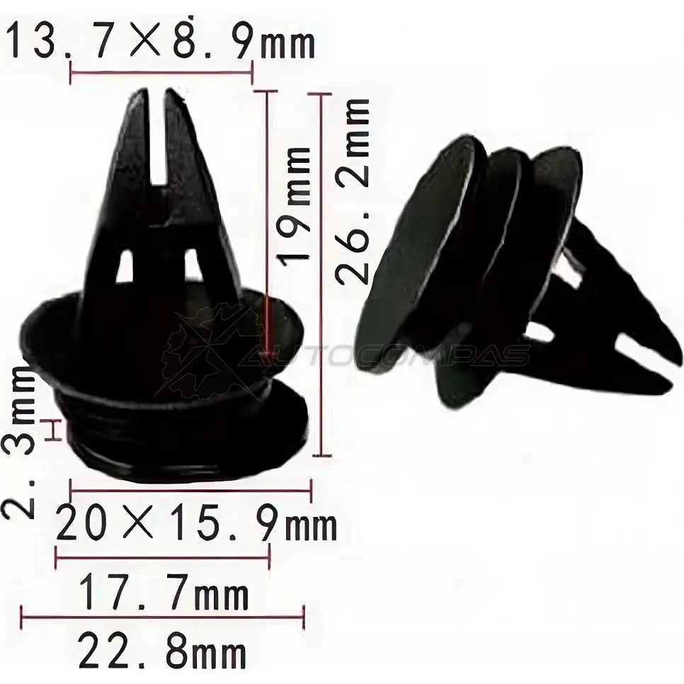 Клипса пластмассовая PATRON O0W HI 1425558663 p370947