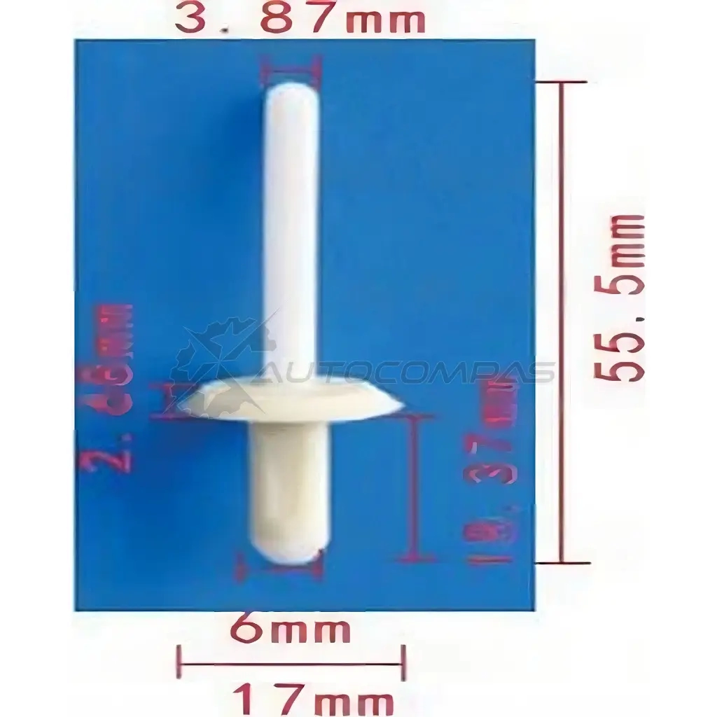 Клипса пластмассовая PATRON p370987 6L P1LSX 1425559009