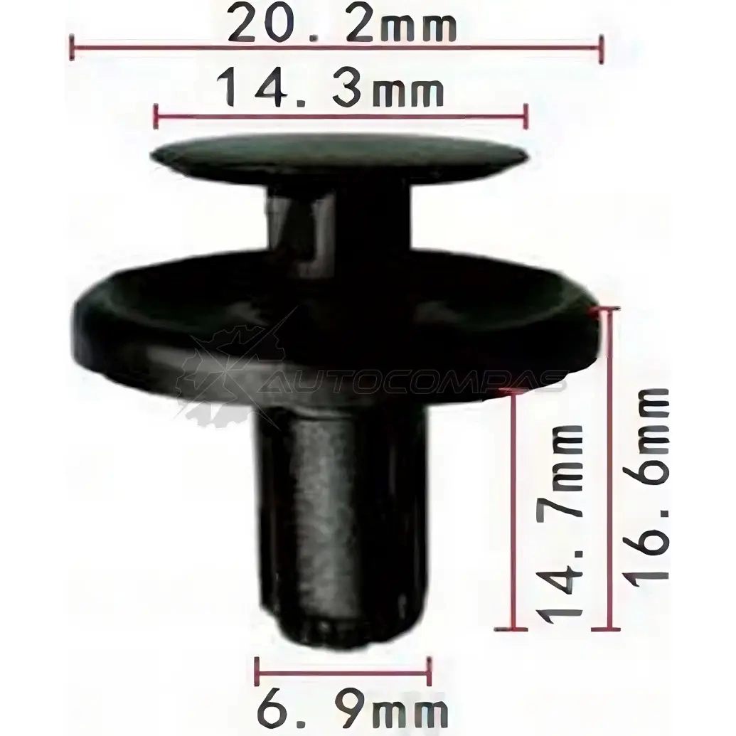 Клипса пластмассовая PATRON p370970 1425558841 CCW4 J
