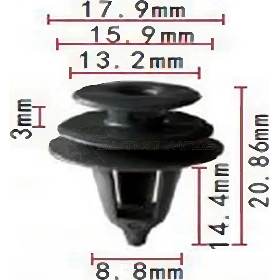 Клипса пластмассовая PATRON G UIJJA p370982 1425558552